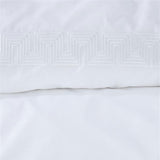 NNEDSZ Riviera Maison Elowen White Cotton Quilt Cover Set King