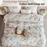 NNEDSZ Riviera Maison Everlasting Natural Cotton Quilt Cover Set Queen