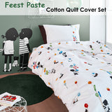 NNEDSZ Fiep Westendorp Feest Pastel Cotton Quilt Cover Set Single
