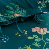 NNEDSZ Studio Fleur Grandeur Dark Blue Cotton Quilt Cover Set King