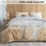 NNEDSZ Bedding House Florine Sand Cotton Quilt Cover Set Queen
