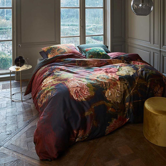 NNEDSZ Bedding House Gladioli Red Quilt Cover Set Double
