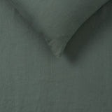 NNEDSZ Vintage Design Homewares Sea Green 100% Hemp Quilt Cover Set Queen
