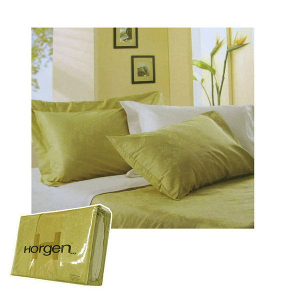 NNEDSZ 410TC Horgen Vinelet Green Bed Pack King
