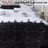 NNEDSZ Accessorize Hypnotic Black Quilt Cover Set Queen