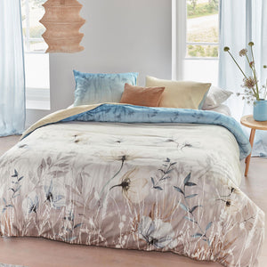NNEDSZ Bedding House Isabelle Light Blue Cotton Sateen Quilt Cover Set King
