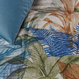 NNEDSZ Bedding House Isla Blue Cotton Sateen Quilt Cover Set Queen