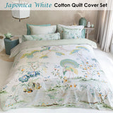 NNEDSZ Studio Japonica White Quilt Cover Set King