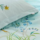 NNEDSZ Studio Jolie White Cotton Quilt Cover Set Queen