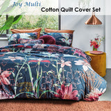 NNEDSZ Bedding House Joy Multi Cotton Quilt Cover Set Queen