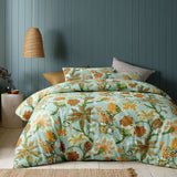 NNEDSZ Accessorize Kienze Washed Cotton Printed Quilt Cover Set King