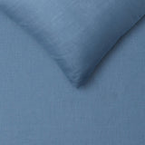 NNEDSZ Vintage Design Homewares 100% Linen Brilliant Blue Quilt Cover Set King