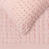 NNEDSZ Vintage Design Homewares Luca Blush Cotton Quilt Cover Set Queen