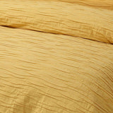 NNEDSZ Vintage Design Homewares Malvern Ochre Cotton Quilt Cover Set Queen