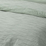 NNEDSZ Vintage Design Homewares Malvern Sage Cotton Quilt Cover Set Queen