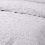 NNEDSZ Vintage Design Homewares Malvern White Cotton Quilt Cover Set Double