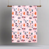 NNEDSZ Miaow Glow in the Dark Quilt Cover Set Double