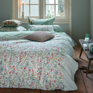 NNEDSZ Studio Midnight Garden White Cotton Quilt Cover Set King