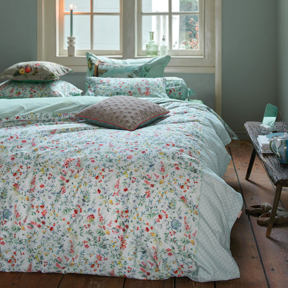 NNEDSZ Studio Midnight Garden White Cotton Quilt Cover Set King