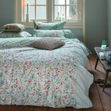 NNEDSZ Studio Midnight Garden White Cotton Quilt Cover Set Queen
