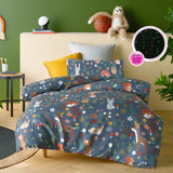 NNEDSZ Nature Forest Quilt Cover Set Single