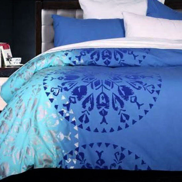 NNEDSZ Accessorize Navajo Blue Quilt Cover Set Single