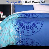 NNEDSZ Accessorize Navajo Blue Quilt Cover Set Single