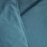 NNEDSZ Bedding House Organic Cotton Basic Blue Grey Quilt Cover Set Queen
