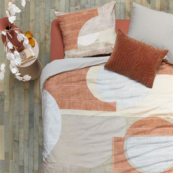 NNEDSZ VTWonen Pale Colouring Natural Cotton Quilt Cover Set King