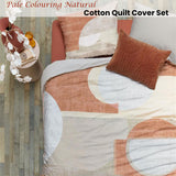NNEDSZ VTWonen Pale Colouring Natural Cotton Quilt Cover Set King