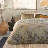 NNEDSZ Bedding House Pantalla Green Bamboo Cotton Quilt Cover Set Queen