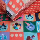 NNEDSZ Oilily Party Blocks Cotton Quilt Cover Set Single