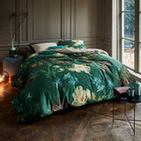 NNEDSZ Bedding House Peonies Green Quilt Cover Set King