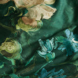 NNEDSZ Bedding House Peonies Green Quilt Cover Set King