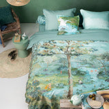 NNEDSZ Studio Paradise Green Quilt Cover Set Super King