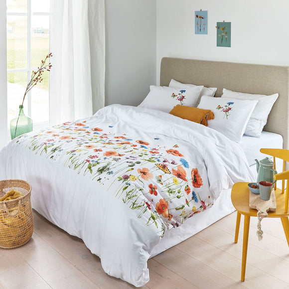 NNEDSZ Marjolein Bastin Poppy Parade Multi Cotton Quilt Cover Set Super King