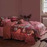NNEDSZ Studio Poppy Stitch Red Cotton Quilt Cover Set King