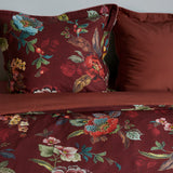 NNEDSZ Studio Poppy Stitch Red Cotton Quilt Cover Set King