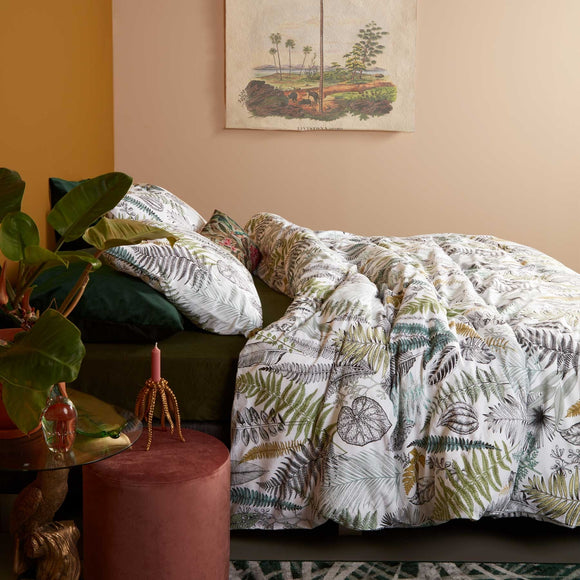 NNEDSZ At Home Primeval Green Quilt Cover Set King