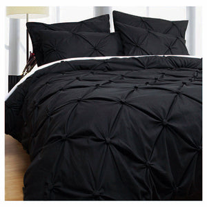 NNEDSZ Bloomington Puffy Quilt Cover Set Black KING