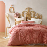 NNEDSZ Vintage Design Homewares Rosa Rose Quilt Cover Set Queen