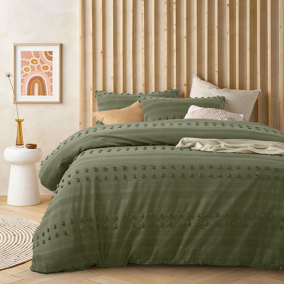 NNEDSZ Vintage Design Homewares Sanc Sovci Botanic Cotton Quilt Cover Set Single