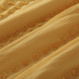 NNEDSZ Vintage Design Homewares Sans Sovci Ochre Cotton Quilt Cover Set King