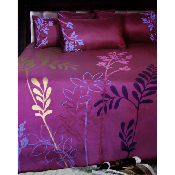 NNEDSZ Accessorize Savannah Plum Quilt Cover Set Double
