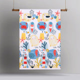 NNEDSZ Seaside Glow in the Dark Quilt Cover Set Single