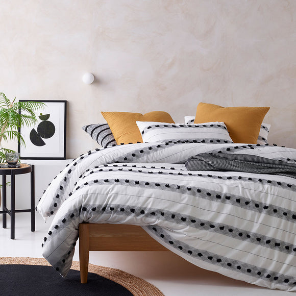 NNEDSZ Vintage Design Homewares Serapian Cotton Quilt Cover Set Queen