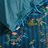 NNEDSZ Studio Singerie Dark Blue Cotton Quilt Cover Set Super King