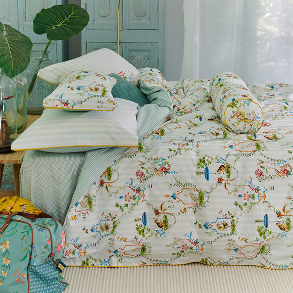 NNEDSZ Studio Singerie White Cotton Quilt Cover Set Double