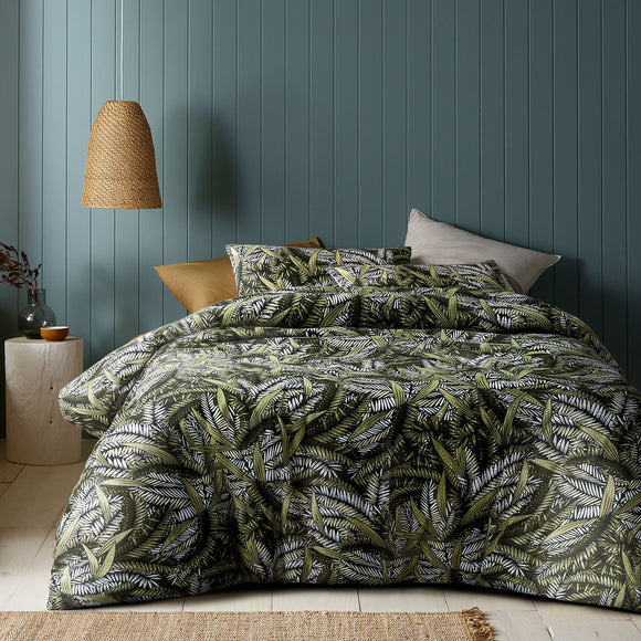 NNEDSZ Accessorize Styx Washed Cotton Printed Quilt Cover Set King