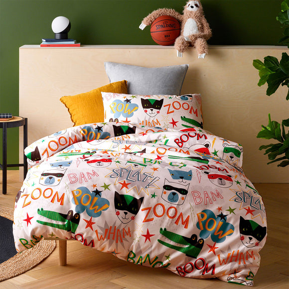 NNEDSZ Superhero Quilt Cover Set Single